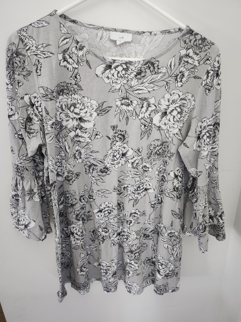 J. Jill Gray Floral Bell-Sleeve Tunic